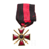 A Russian Order of St. Vladimir, Cross 3rd Class with Swords, circa 1916/17