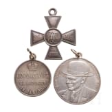 Russian Cross of St. George, 4th Class, and two silver medals