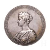 Very rare Russian silver medal commemorating the &ldquo;100th anniversary of the L.G. Uhlan Regiment of Her Majesty Empress Alexandra Feodorovna&rdquo;, 1903