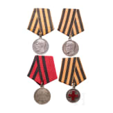 Four silver medals, Russia, between 1860 and 1916