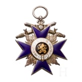 A cased Bavarian Military Order of Merit 4th class with swords