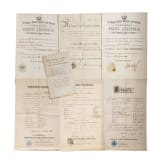 General Karl Fuchs &ndash; Document Set (6 items), 1902&ndash;1909