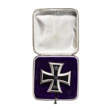 A cased Iron Cross 1914 1st class made by Klein in Oberstein