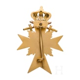 General Gerhard Tappen - A cased Officer's Cross with Flames and Swords of the Bavarian Military Order of Merit