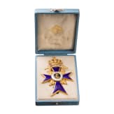 General Gerhard Tappen - A cased Officer's Cross with Flames and Swords of the Bavarian Military Order of Merit