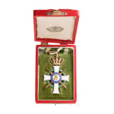 General Gerhard Tappen - A cased Commander's Cross with Swords of the Saxon Order of Albrecht