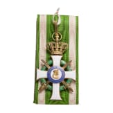 General Gerhard Tappen - A cased Commander's Cross with Swords of the Saxon Order of Albrecht