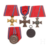 Collection of W&uuml;rttemberg Service Awards
