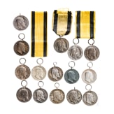 A Collection of 15 silver W&uuml;rttemberg Military Merit Medals