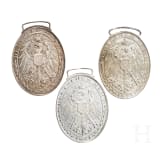Three flag medals for W&uuml;rttemberg veterans' associations, 1895
