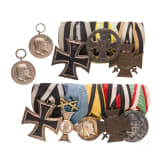 Set of two order buckles and two medals of merit