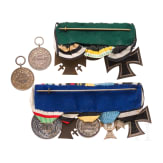 Set of two order buckles and two medals of merit