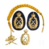 A Imperial Shooting Cord and three Imperial Shooting Badges, dated 1909 and 1910