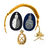 A Imperial Shooting Cord and three Imperial Shooting Badges, dated 1909 and 1910