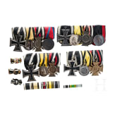 Kleine Sammlung von vier Ordenssschnallen