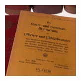 Sechzehn Ranglisten der preu&szlig;ischen Armee und vier B&auml;nde Fachliteratur, 1890 - 1914