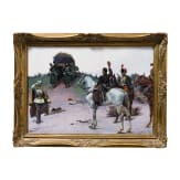 Louis Gardette - Feierliche &Uuml;bergabe des Leichnams von General Guilhem, datiert 1891