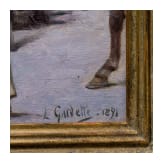 Louis Gardette - Feierliche &Uuml;bergabe des Leichnams von General Guilhem, datiert 1891