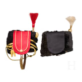 Two fur caps for mounted troops, 20th century