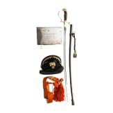 Major Holthuizen&rsquo;s military estate &ndash; visor cap, sabre, sash and cigar box