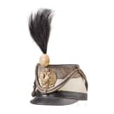 A shako for junior officers in the Imperial and Royal Hussar Regiment &lsquo;Count N&aacute;dasdy&rsquo; No. 9