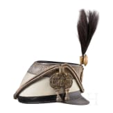 A shako for junior officers in the Imperial and Royal Hussar Regiment &lsquo;Count N&aacute;dasdy&rsquo; No. 9