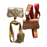 Two cartouche boxes and a sword knot