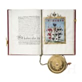 Adelsbrief f&uuml;r die Familie Schauerin (Schauer) mit eigenh&auml;ndiger Unterschrift von Kaiser Josef II. (1741- 1790)
