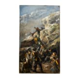 &Ouml;sterreichische Infanterie beim Gefecht in bergigem Gel&auml;nde, Bosnien, 1878