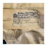 Zwei unterschiedliche schwedische Uniformhosen, um 1914