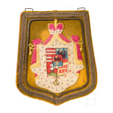 Deckel einer S&auml;beltasche mit dem R&aacute;k&oacute;czi - Wappen, 19. Jhdt.
