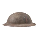 A steel helmet M 17 "Brodie" of a veteran of the 89th Infantry Division