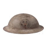 A steel helmet M 17 "Brodie" of a veteran of the 89th Infantry Division