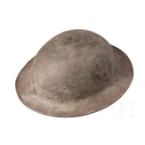 A steel helmet M 17 "Brodie" of a veteran of the 89th Infantry Division