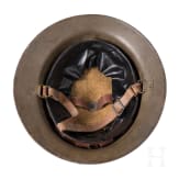 A steel helmet M 17 &ldquo;Brodie&rdquo; of a veteran of the 42nd Infantry Division, the &ldquo;Rainbow Division&rdquo;