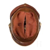 Helm f&uuml;r Mannschaften der badischen Feldartillerie, um 1900