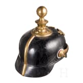 Helm f&uuml;r Mannschaften der badischen Feldartillerie, um 1900