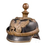 Helm f&uuml;r h&ouml;here Unteroffiziere der badischen Artillerie, um 1900