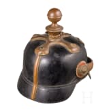 Helm f&uuml;r h&ouml;here Unteroffiziere der badischen Artillerie, um 1900
