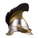 Helm M 1842 f&uuml;r Mannschaften der K&uuml;rassiere, Trageweise ab 1848