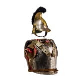 A helmet M 1842 and a cuirass for troopers of Bavarian cuirassiers
