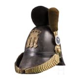 A crest helmet M 1845 for Jaeger enlisted men, worn from 1848 onwards
