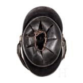 A helmet M 1848 for enlisted men of the Landwehr infantry