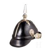 A helmet M 1848 for enlisted men of the Landwehr infantry