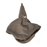 A helmet M 1886 for infantry reserve officers with its field-grey cover and orders