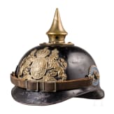 An Ersatz helmet made of sheet steel for Bavarian infantry, circa 1914