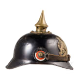 An Ersatz helmet made of sheet steel for Bavarian infantry, circa 1914