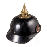 An Ersatz helmet made of sheet steel for Bavarian infantry, circa 1914