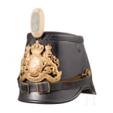 A shako M 1895 for enlisted men of the Jaeger troops, dated 1902