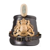 A shako M 1895 for enlisted men of the Jaeger troops, dated 1902